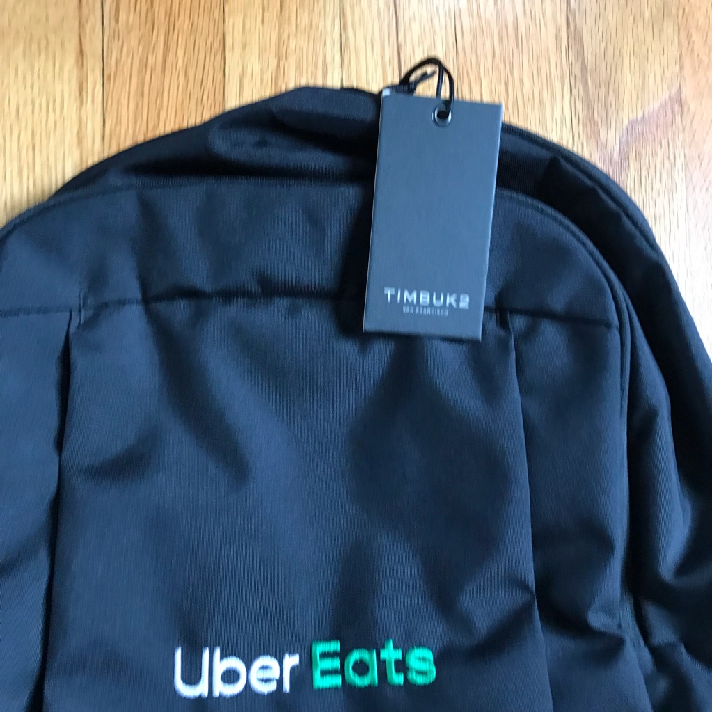Timbuk2 Parkside Eco X Uber Eats Black Delivery Backpack Nwt — image 4 of 8